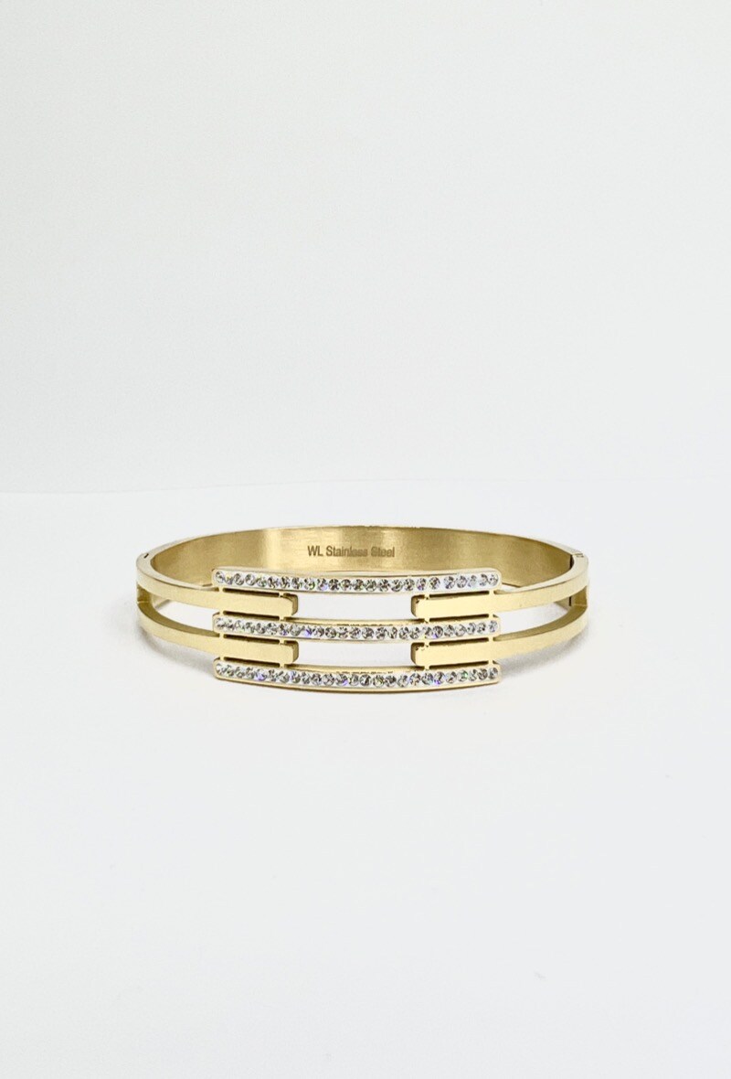 Grossiste Aliya Bijoux - Bracelet jonc lignes