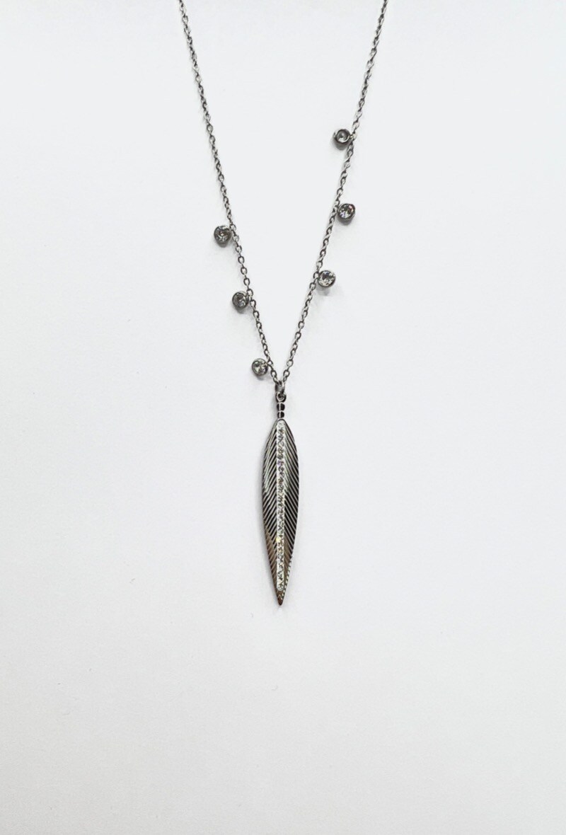 Wholesaler Aliya Bijoux - Leaf necklace