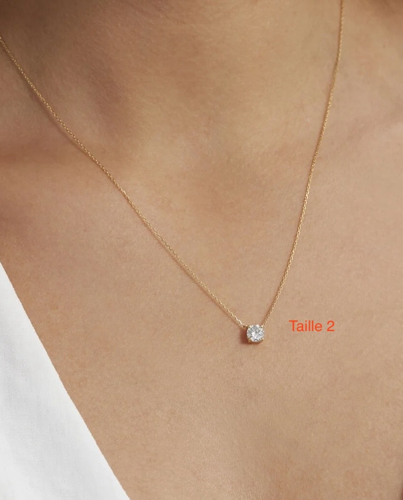 Grossiste Aliya Bijoux - Collier strass taille 2