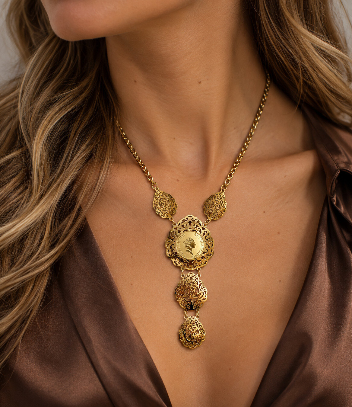 Mayorista Aliya Bijoux - Collar Elizabeth lágrima