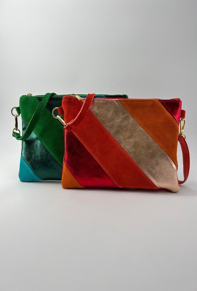 Wholesaler ALIZE PARIS - Crossbody bag leather velvet