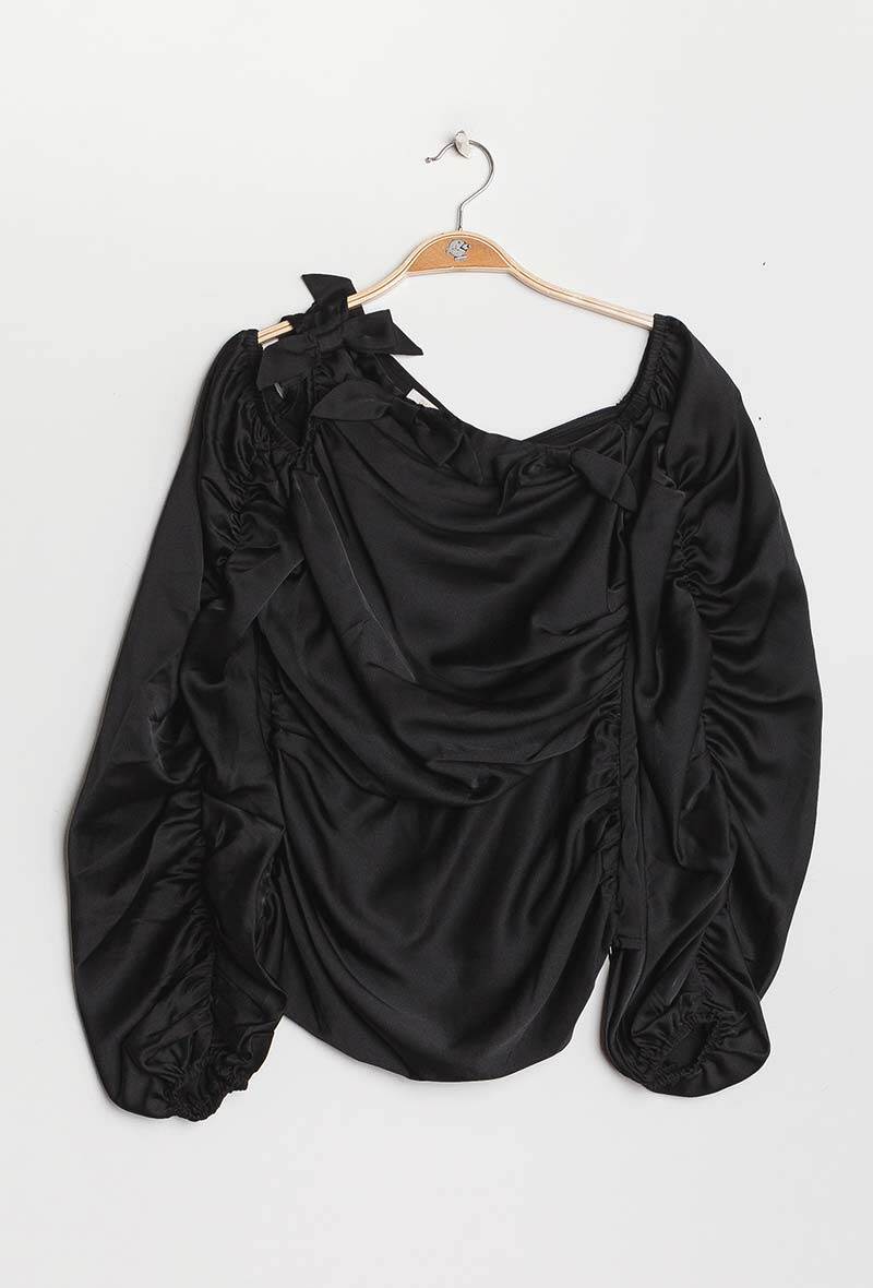 Grossiste Allyson - Blouse satinée