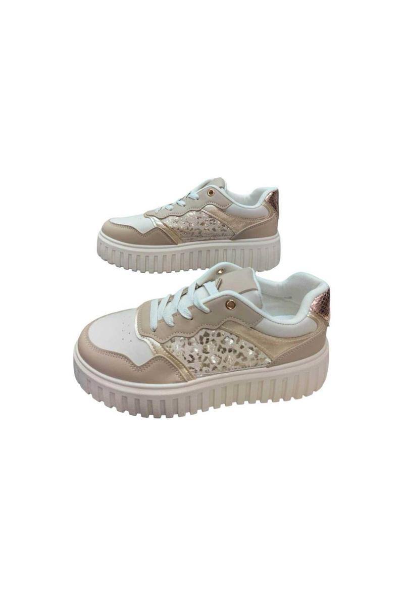 Großhändler ALTAMODA SHOES - Plateau-Sneaker mit glitzerndem Obermaterial