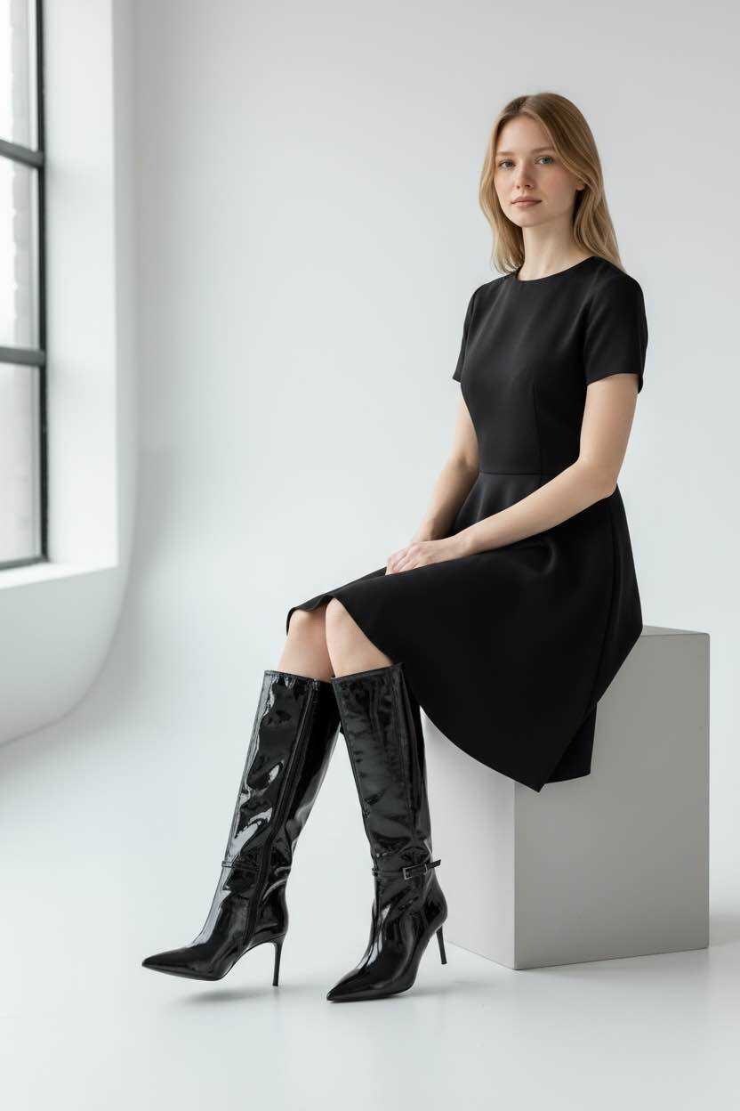 Wholesaler ALTAMODA SHOES - WOMEN'S BOOTS 1CM HEEL HEIGHT 47.5CM