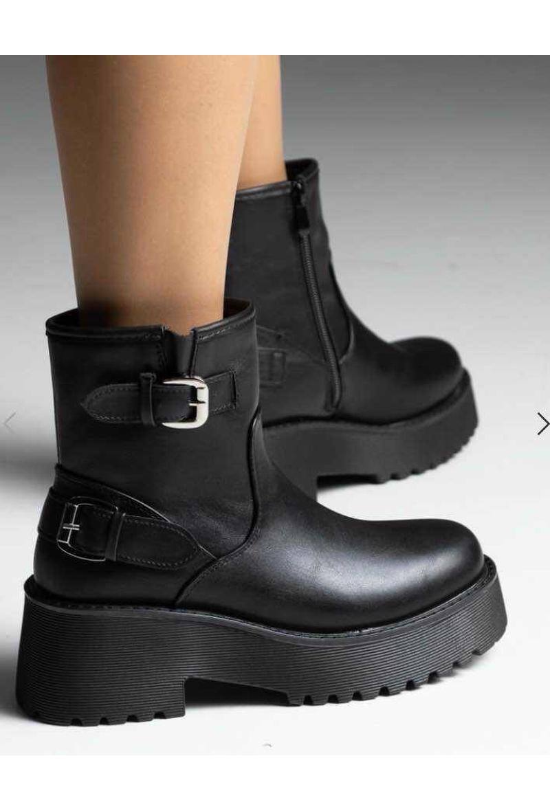 Großhändler ALTAMODA SHOES - Stiefeletten mit doppelter Schnalle und dick gestreifter Sohle