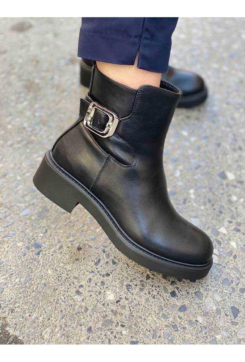 Großhändler ALTAMODA SHOES - Klassische Stiefeletten mit einzelner Schnalle