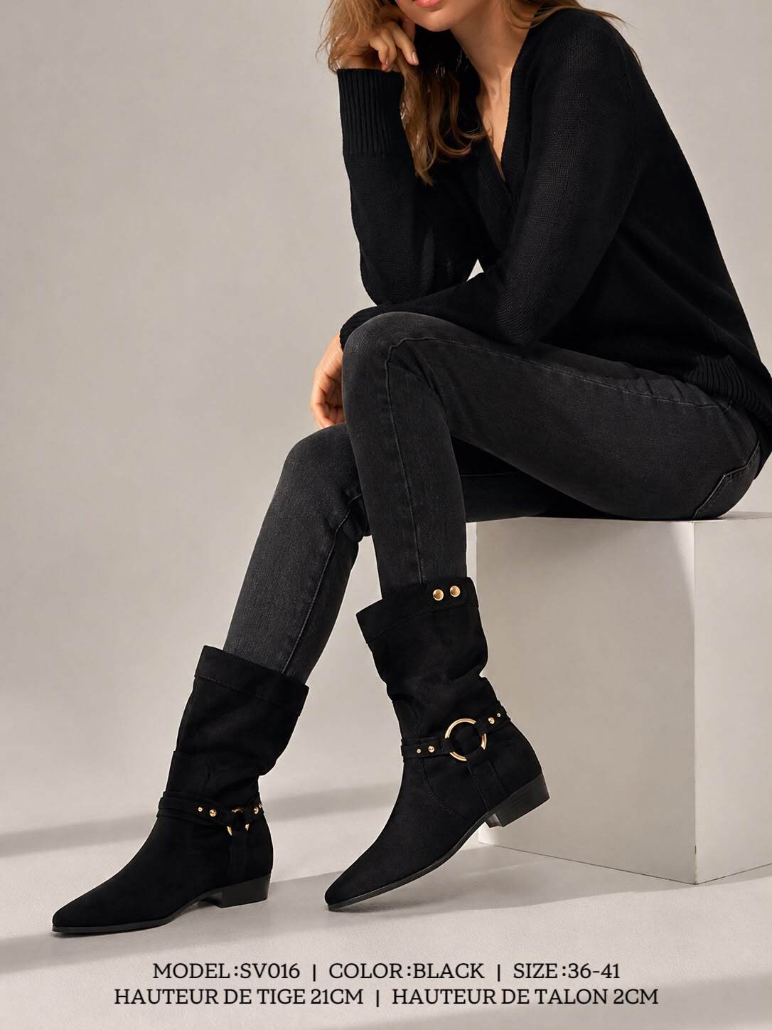 Grossista ALTAMODA SHOES - Stivaletti in camoscio da donna