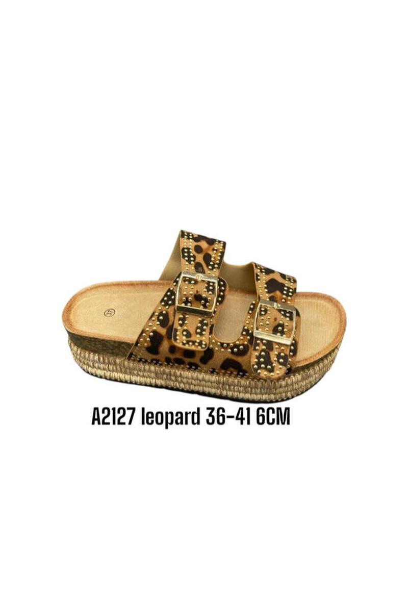 Großhändler ALTAMODA SHOES - Plateausandalen aus genageltem Hanfseil mit doppeltem Metallriemen