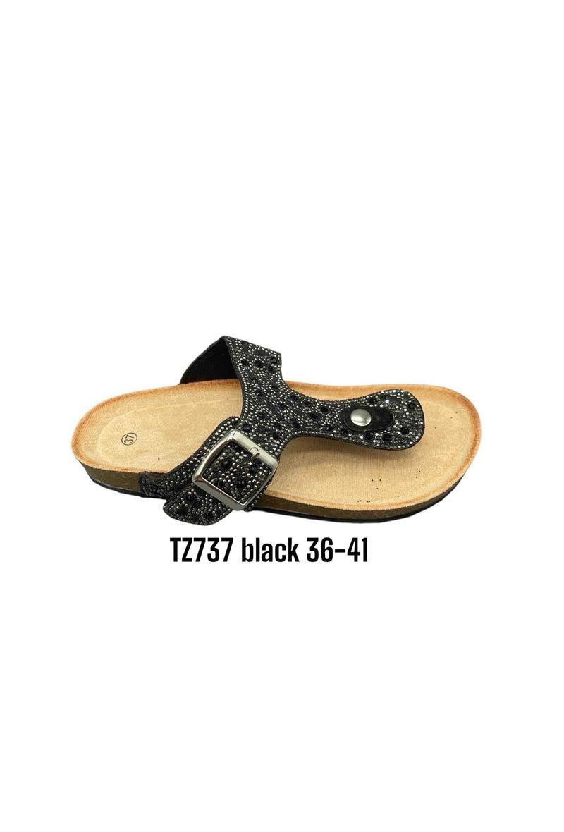 Großhändler ALTAMODA SHOES - Zickzack-Schuhe mit einfacher Schnalle und Diamant-Obermaterial und Holzsohle