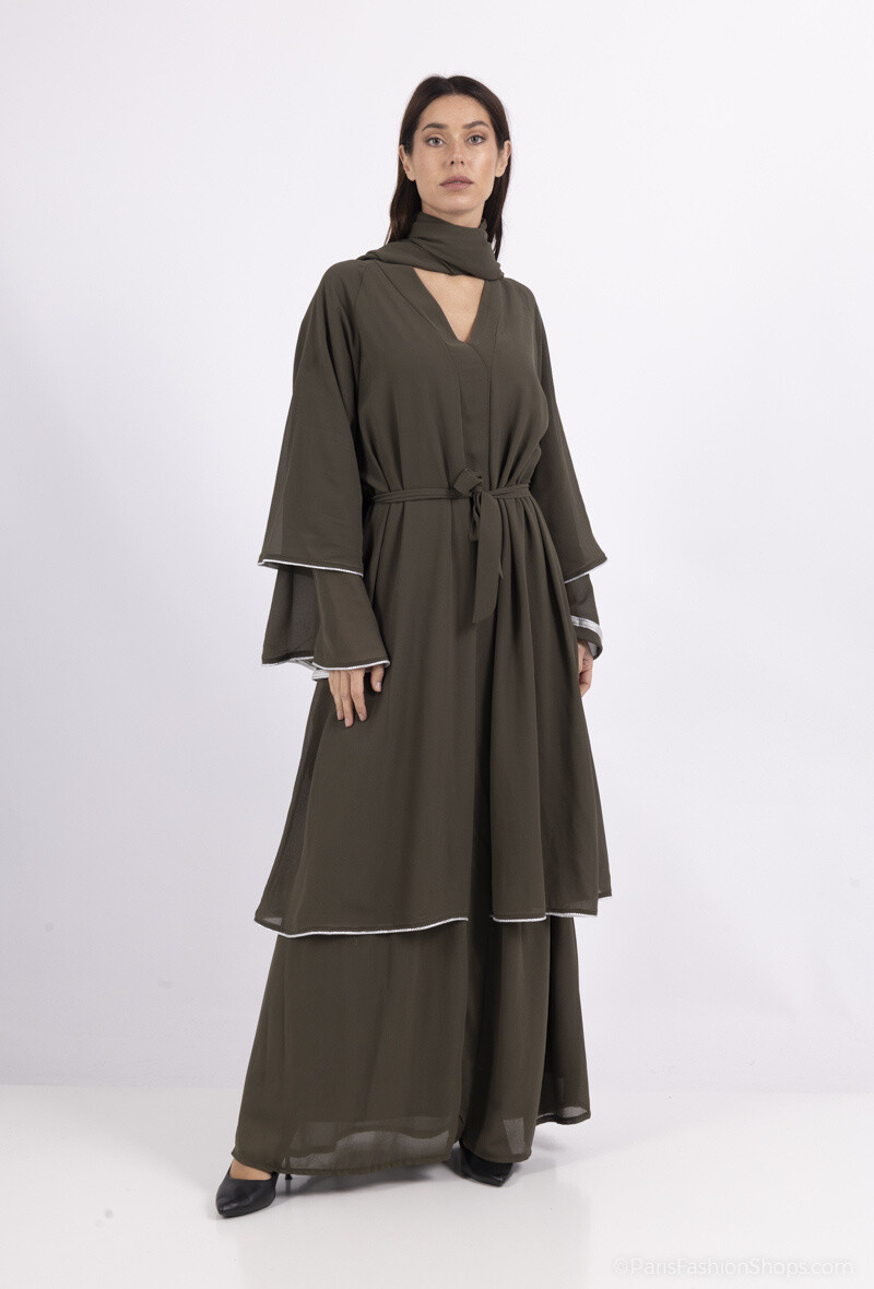 Grossista ALYA - Abito elegante con maniche svasate