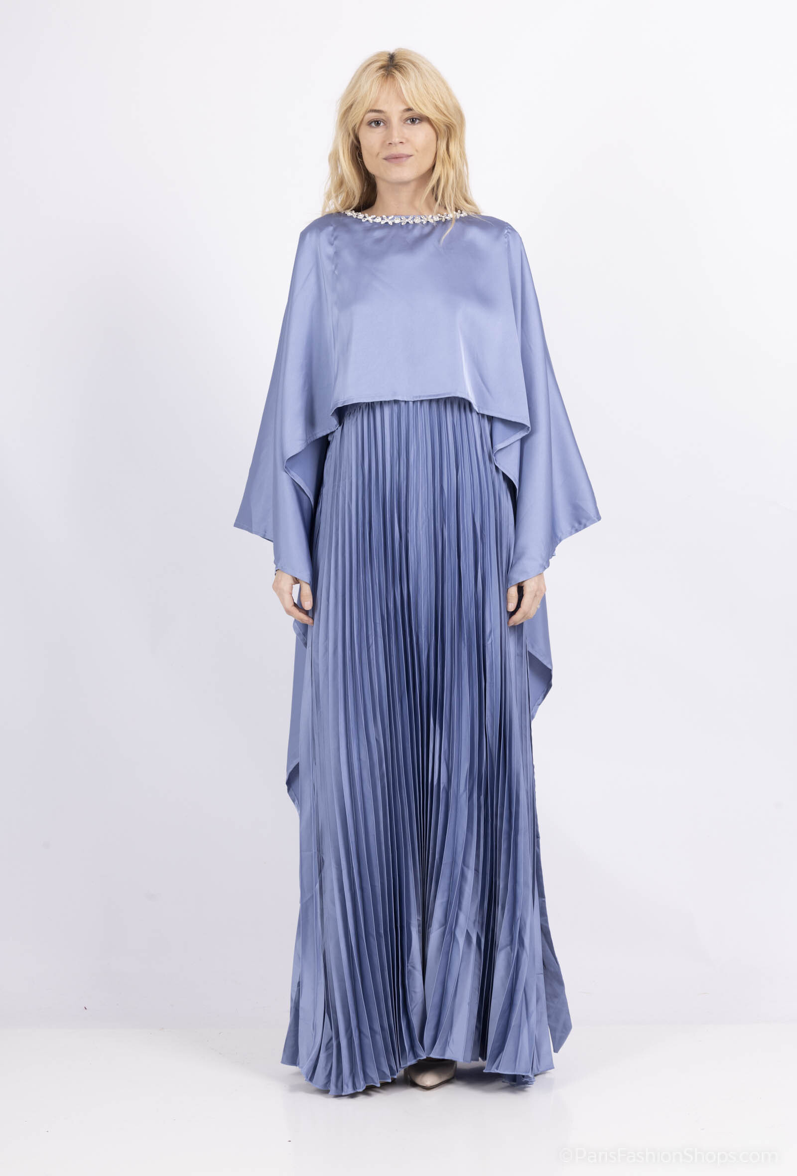 Grossista ALYA - Abito elegante plissettato – Look chic e raffinato