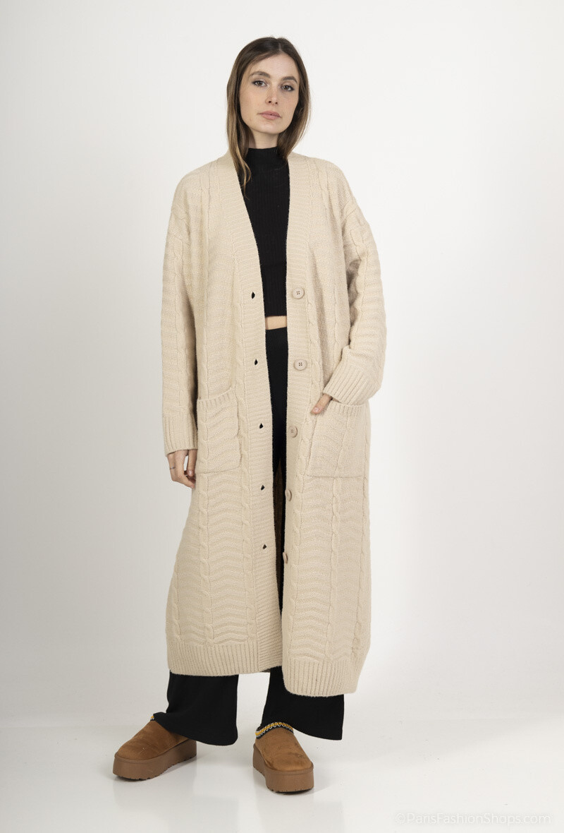 Grossista ALYA - Gilet in Grossa Maglia - Elegante e Comfort Elevato