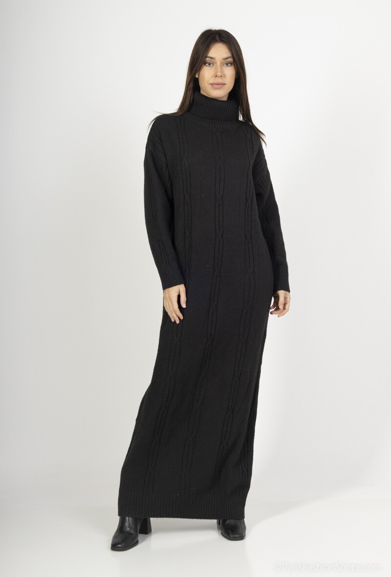 Grossista ALYA - Abito elegante con collo alto