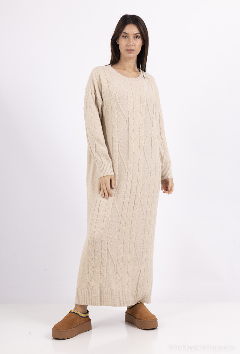 Grossista ALYA - Abito in maglia grossa: eleganza e comfort