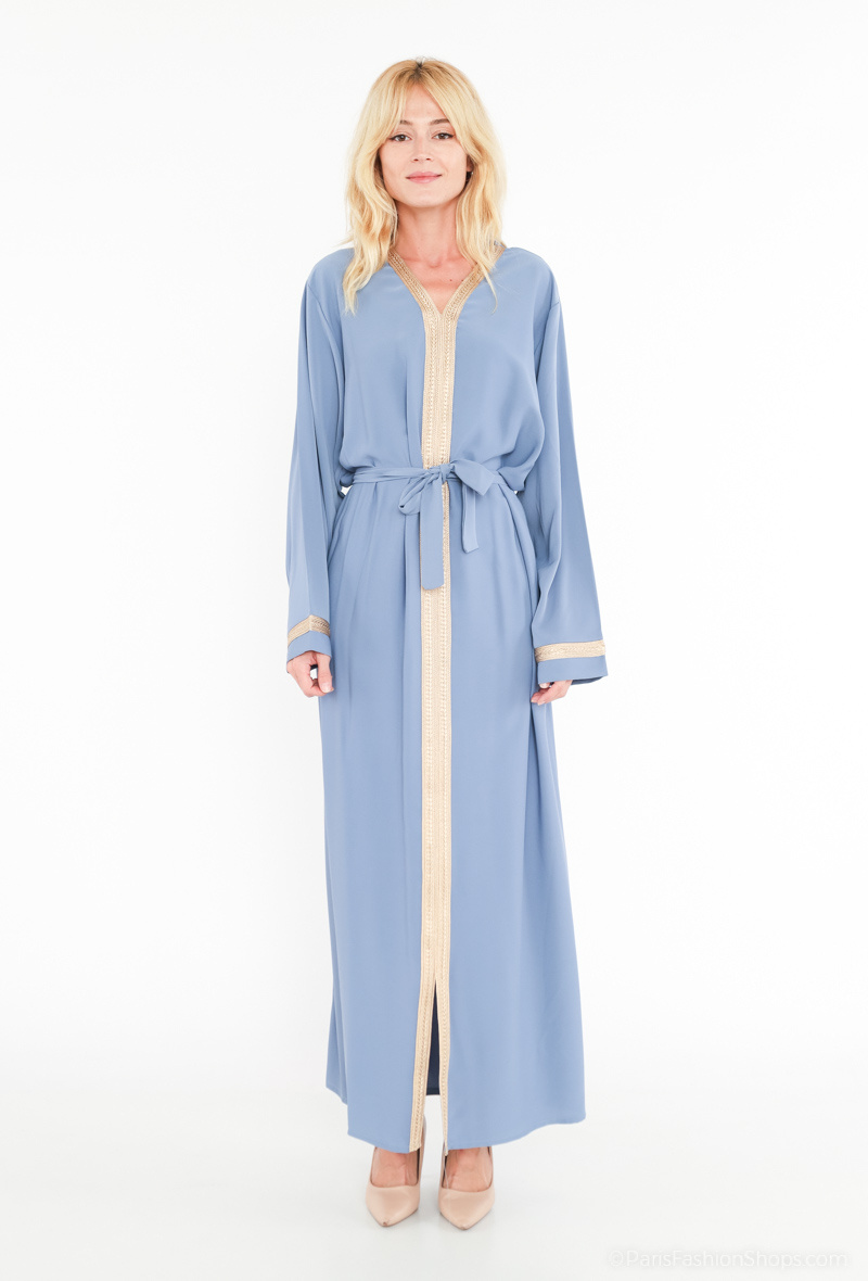 Wholesaler ALYRA - ABAYA - Abaya dress with gold embroidery