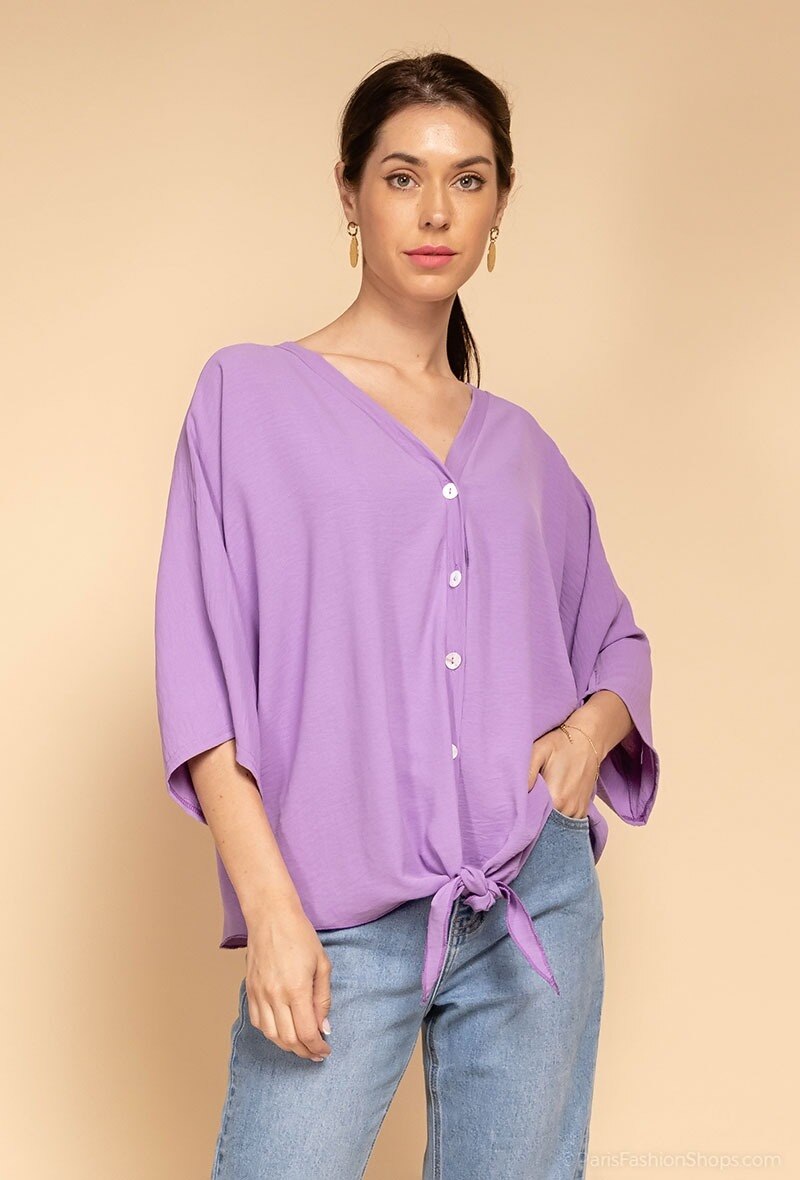 Wholesaler Alyra - 5 button blouse.