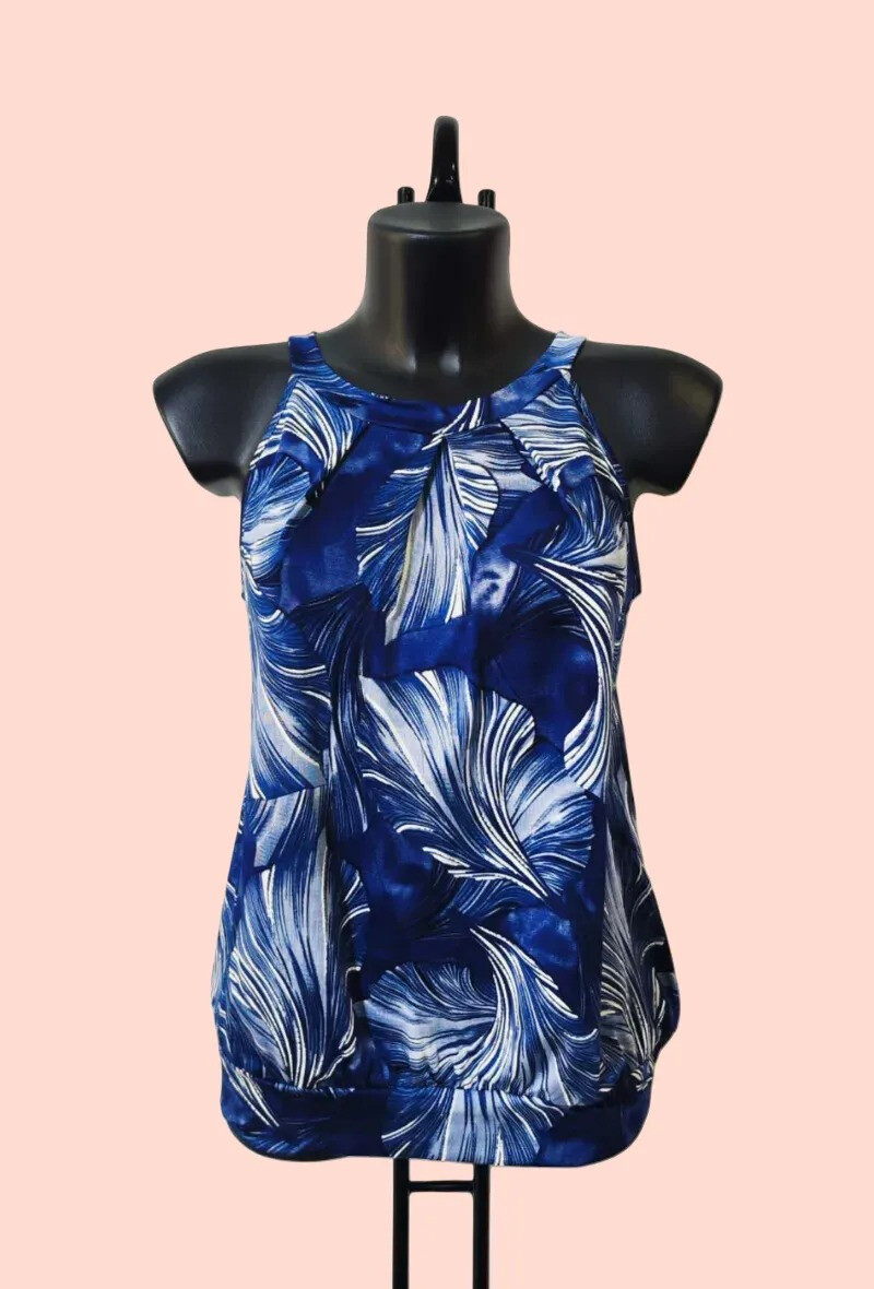 Grossiste Alyra - Blouse sans manches à imprimé