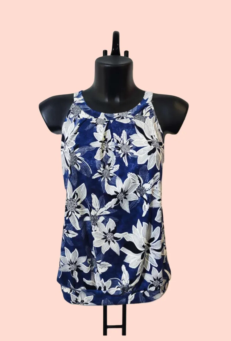 Grossiste Alyra - Blouse sans manches à imprimé