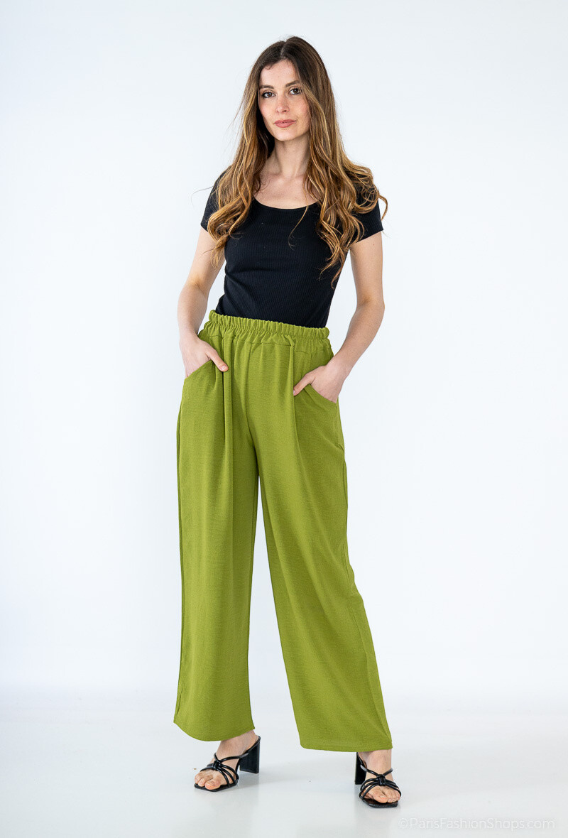 Mayorista Alyra - Pantalones elásticos de alto tamaño elástico - Mujeres