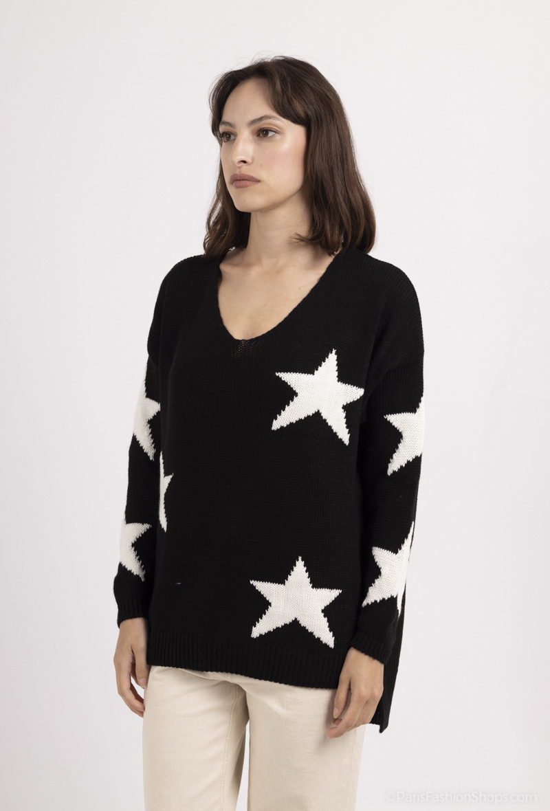 Wholesaler Alyra - Knitted sweater with star
