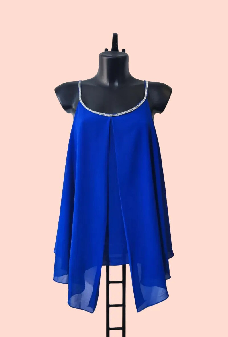 Wholesaler Alyra - Top in veil rhinestone