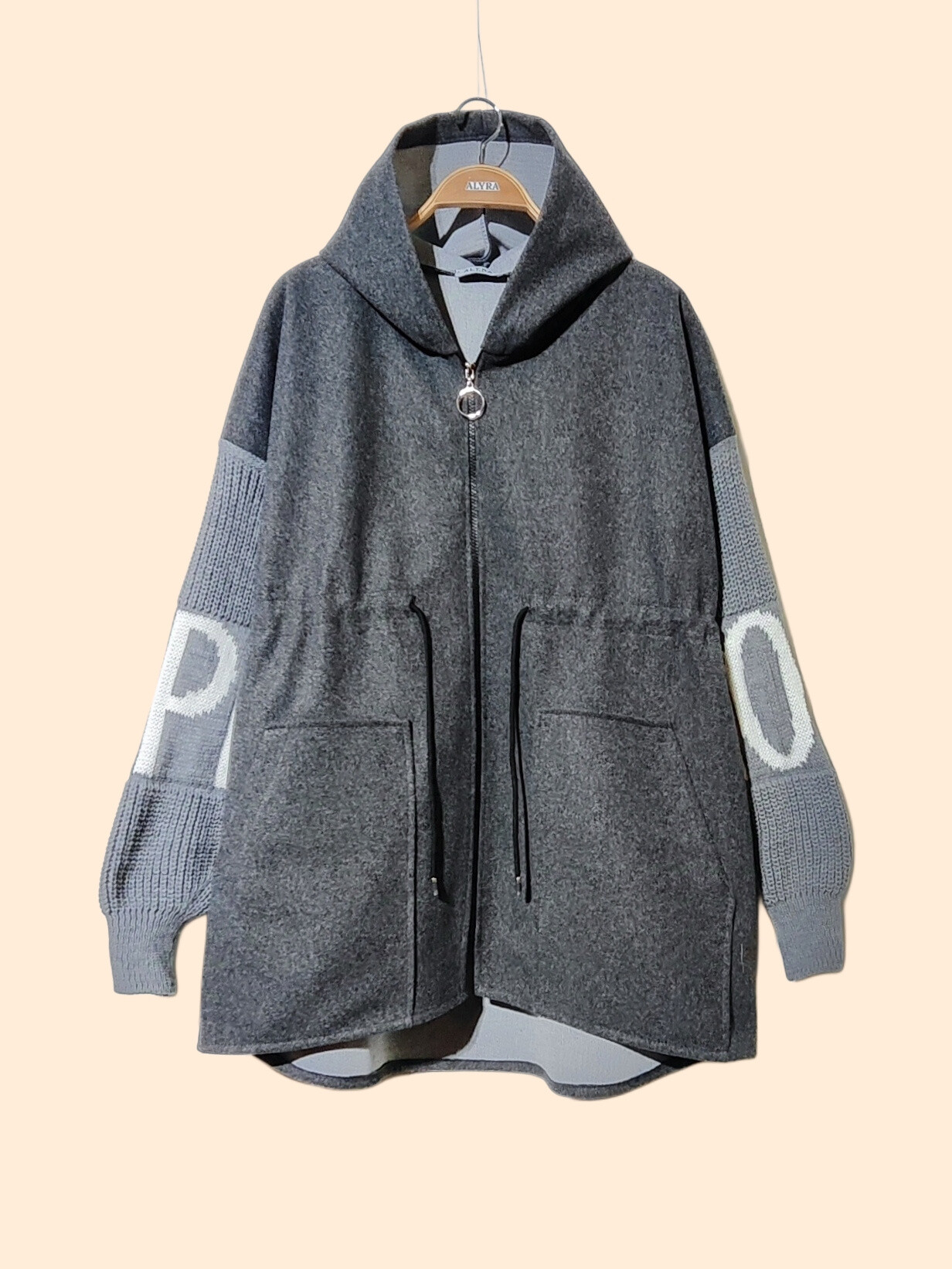 Wholesaler Alyra - Bi-material hooded jacket