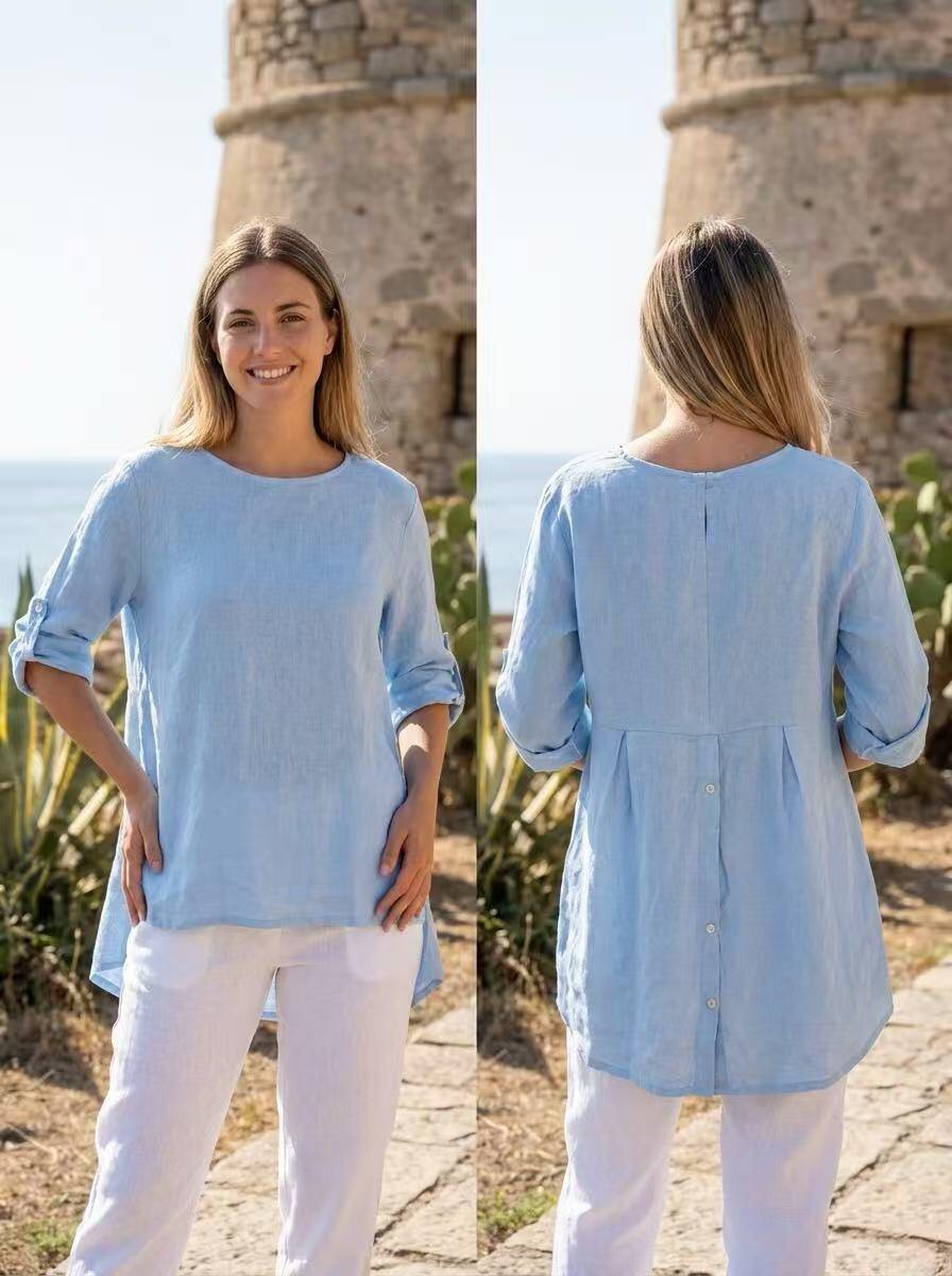 Wholesaler ALYSSA srl - CLASSIC SOLID LINEN TOP