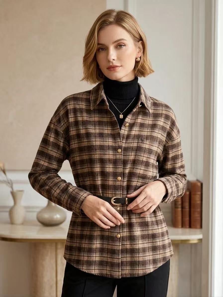 Wholesaler ALYSSA srl - ENGLISH STYLE CHECKERED SHIRT