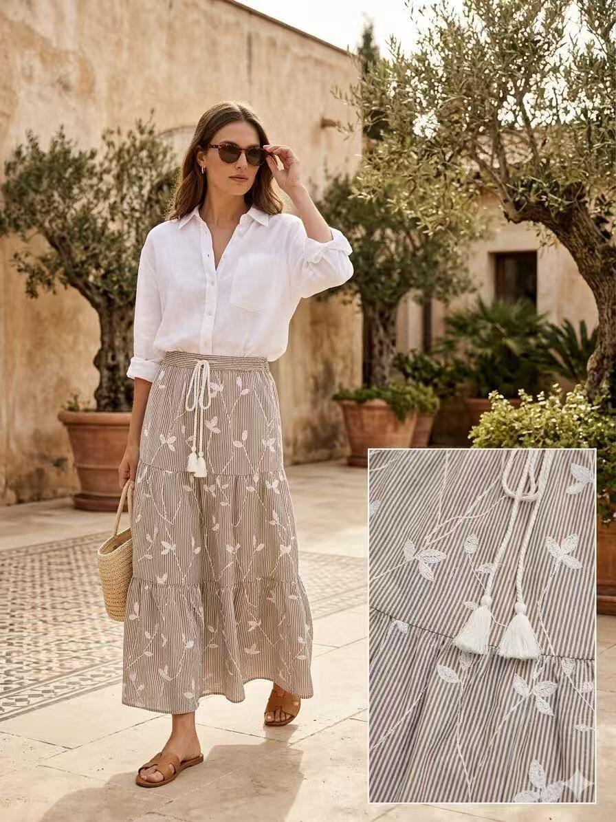 Mayorista ALYSSA srl - FALDA DE VERANO BORDADA
