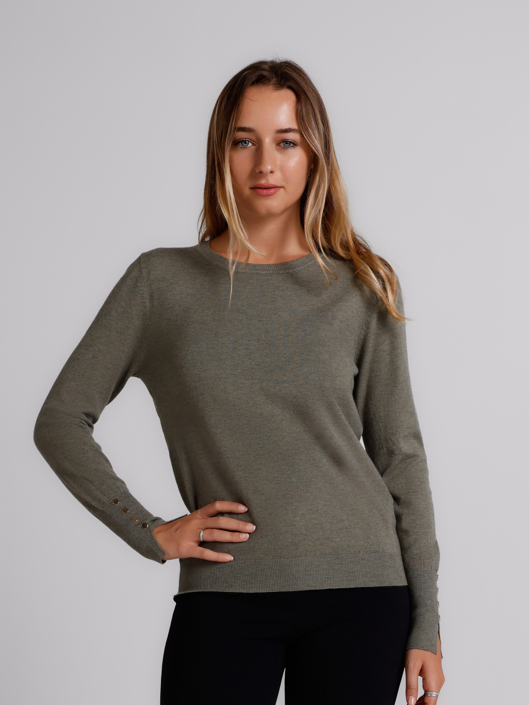 Wholesaler ALYSSA srl - Classic shirt with round neck and buttons