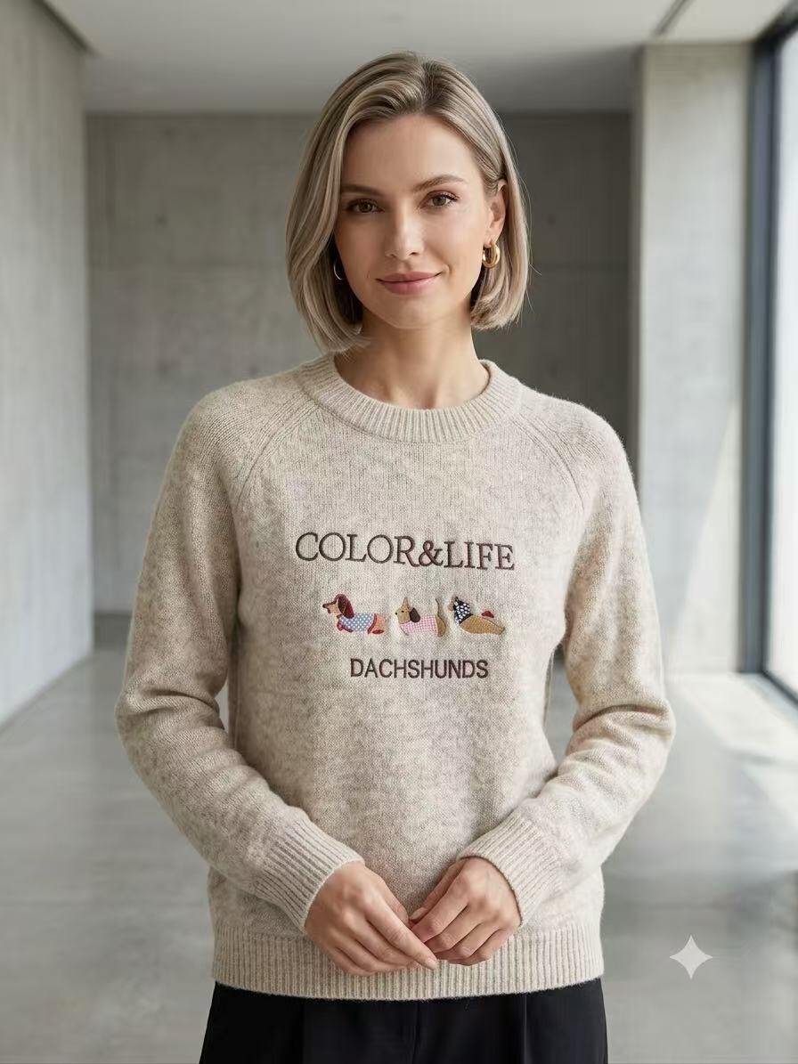 Wholesaler ALYSSA srl - Crew neck long sleeve sweater