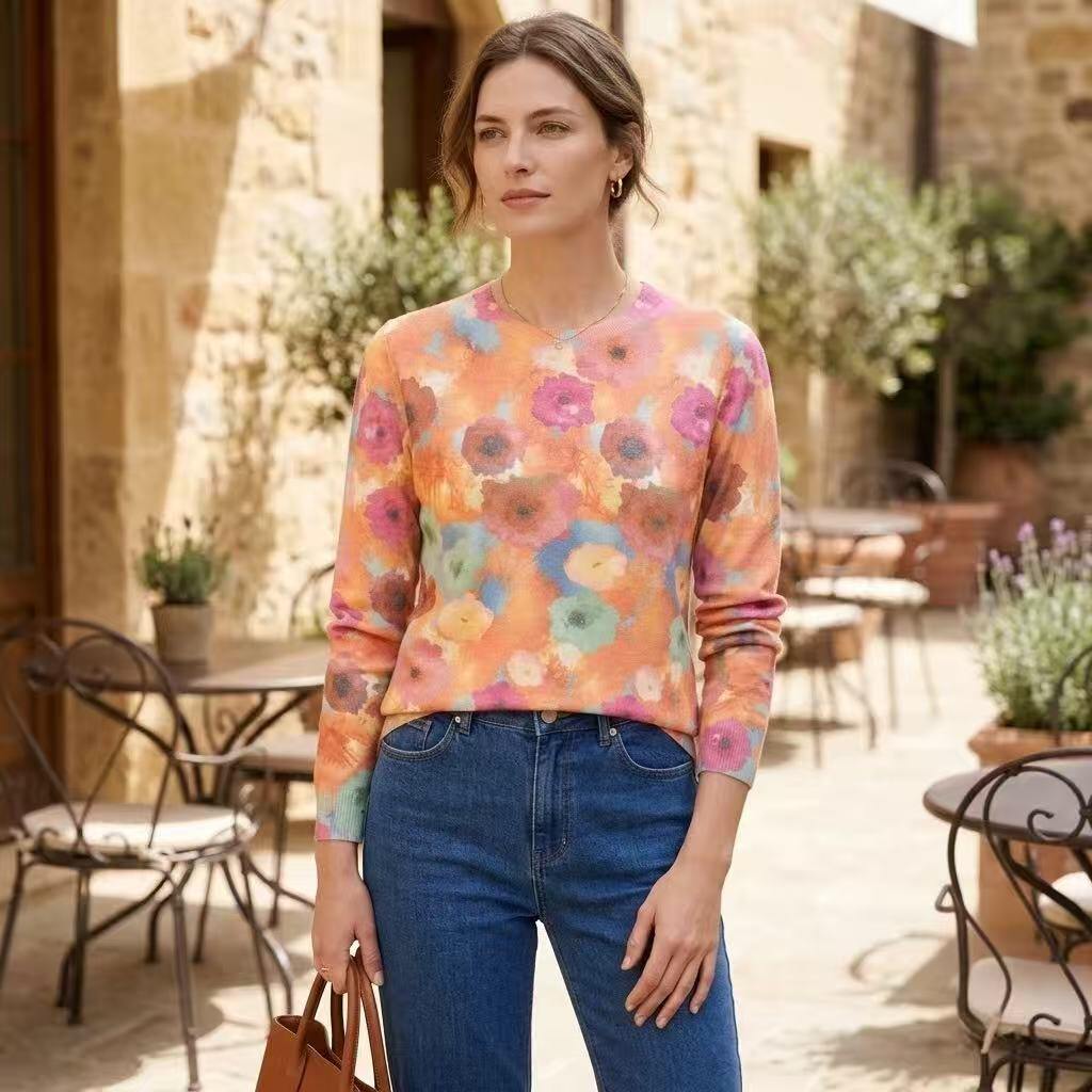 Wholesaler ALYSSA srl - PRINTED SWEATER