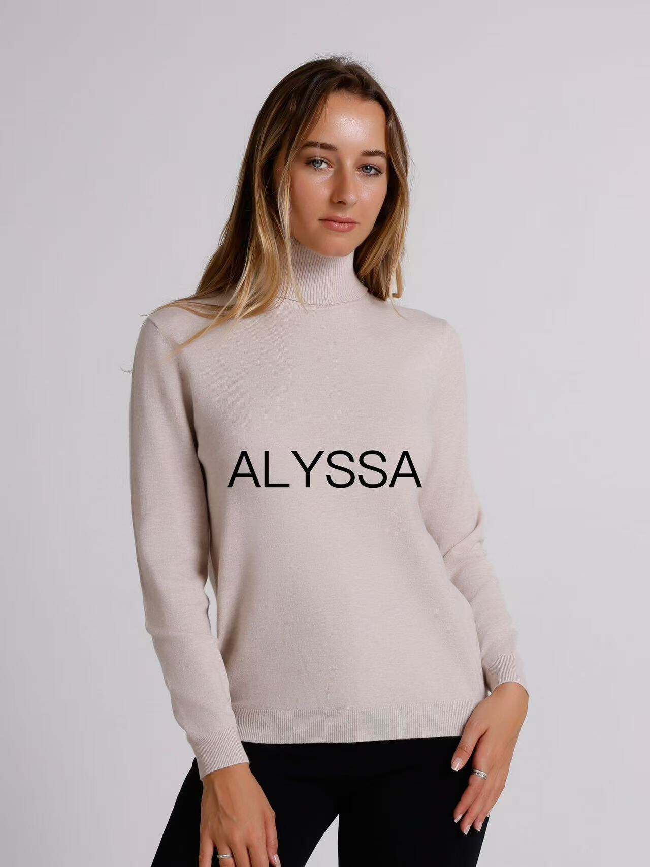 Grossista ALYSSA srl - Maglione classico a collo alto