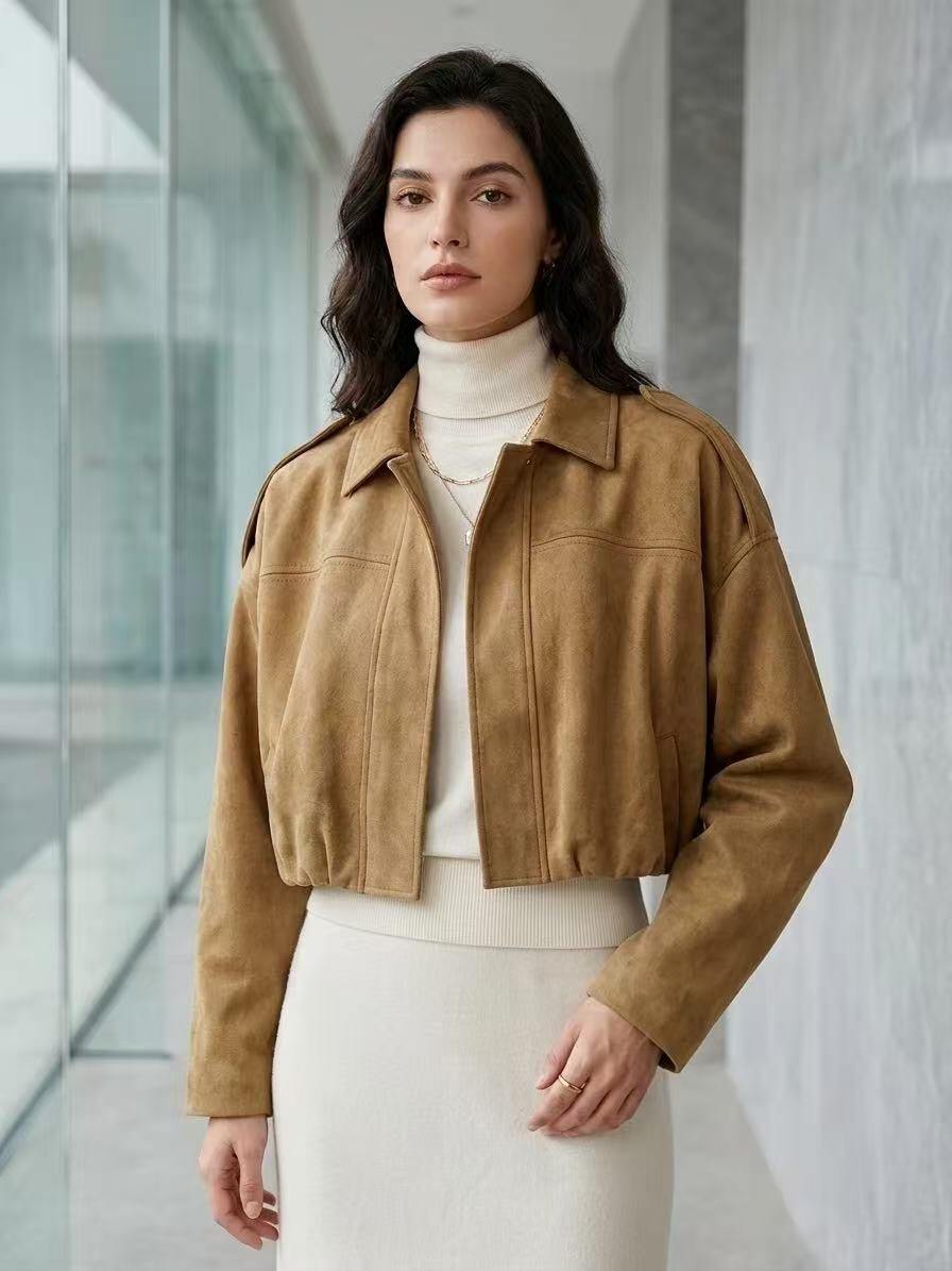 Wholesaler ALYSSA srl - Short eco jacket with batwing sleeves