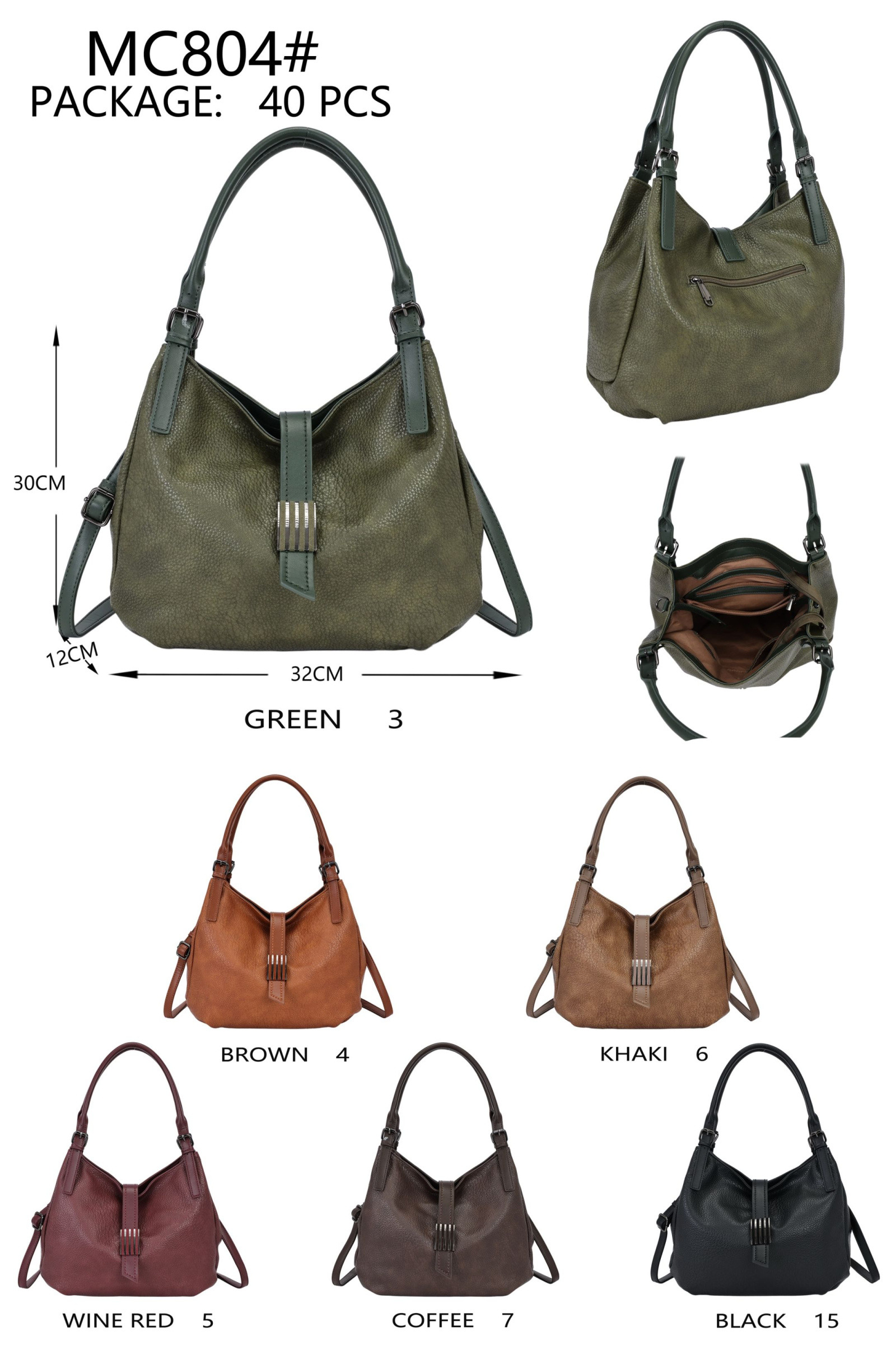 Wholesaler AMANDA CLOTHING BAGS AND ACCESSORIES - WOMEN'S HANDBAGS SIZE 32*12*30CM