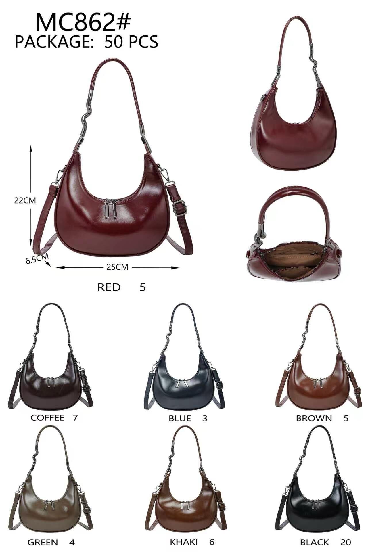 Wholesaler AMANDA CLOTHING BAGS AND ACCESSORIES - WOMEN'S HANDBAGS SIZE 25*6.5*22CM