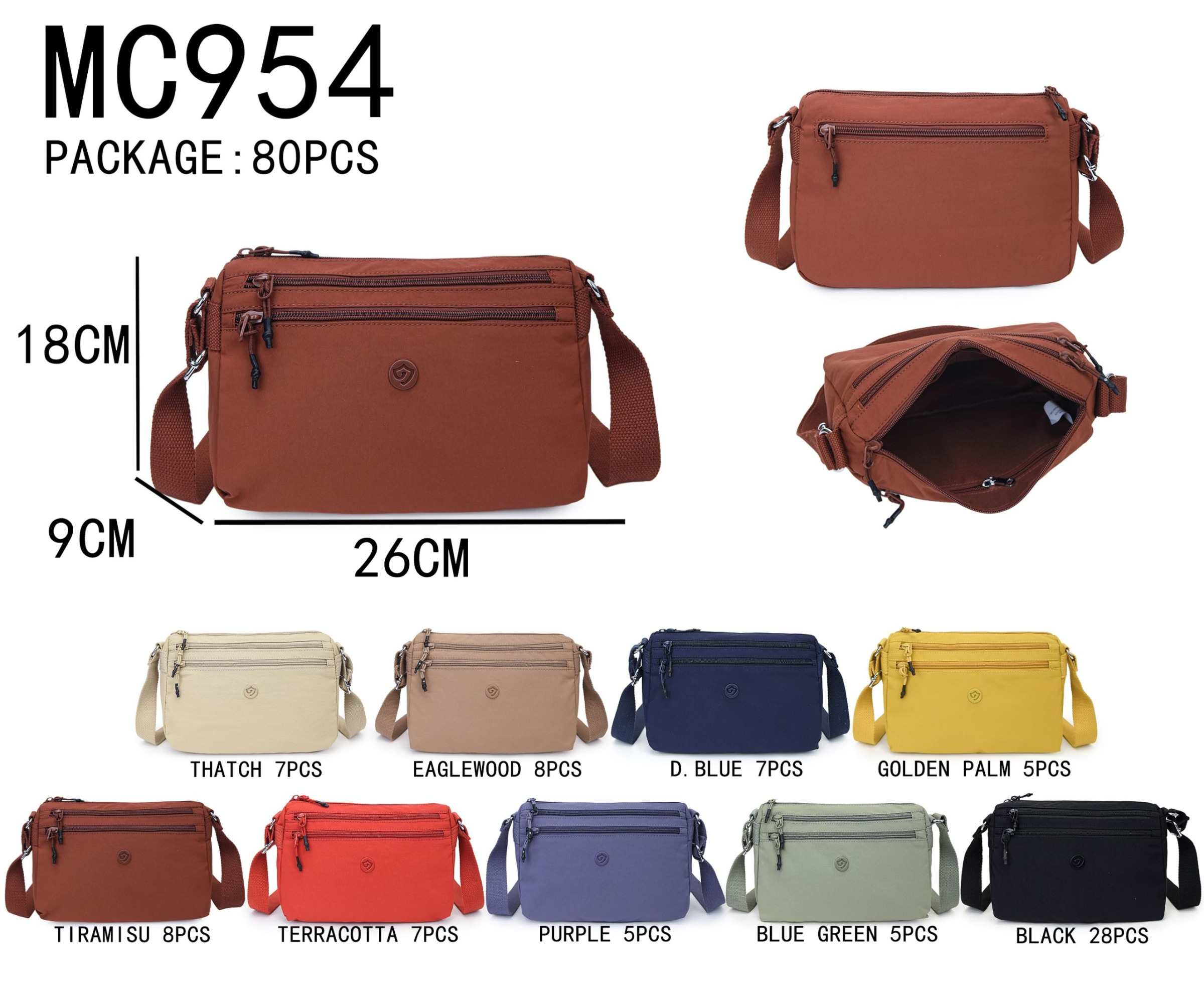 Großhändler AMANDA CLOTHING BAGS AND ACCESSORIES - DAMENHANDTASCHEN GRÖSSE 26*9*18