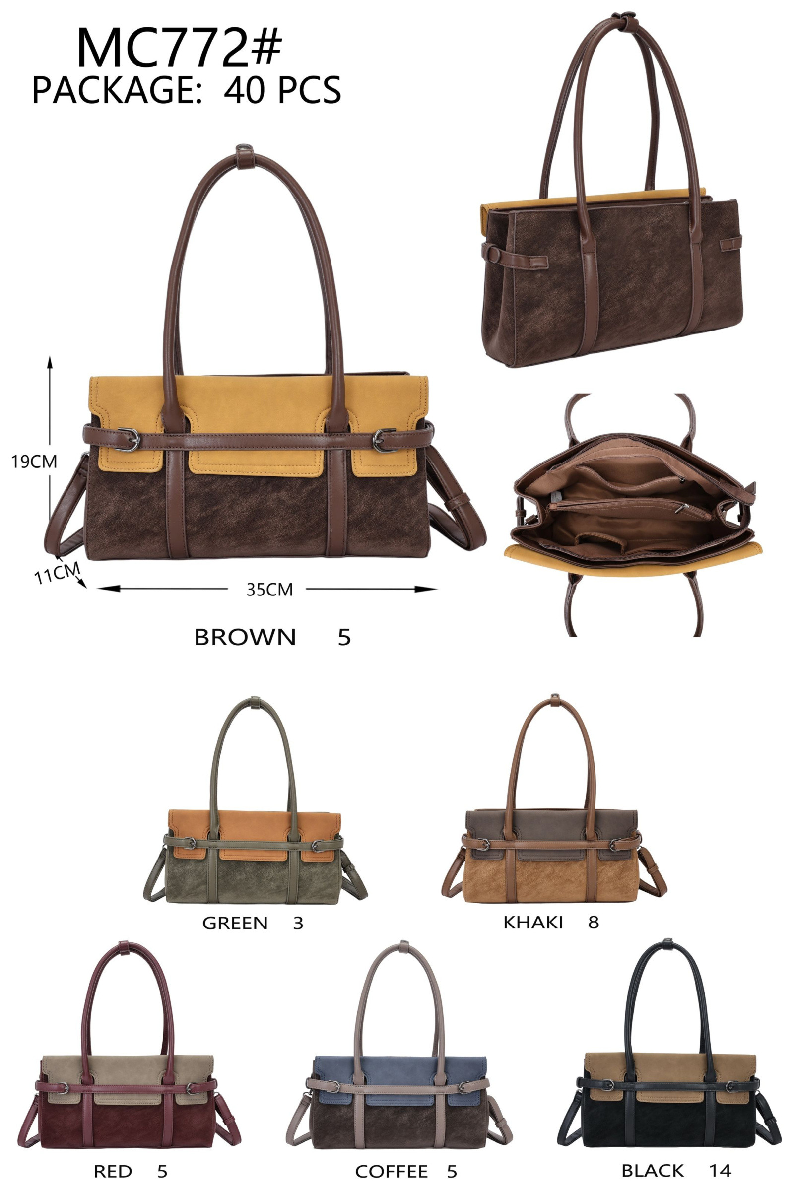 Wholesaler AMANDA CLOTHING BAGS AND ACCESSORIES - WOMEN'S BAGS SIZE 35*11*19
