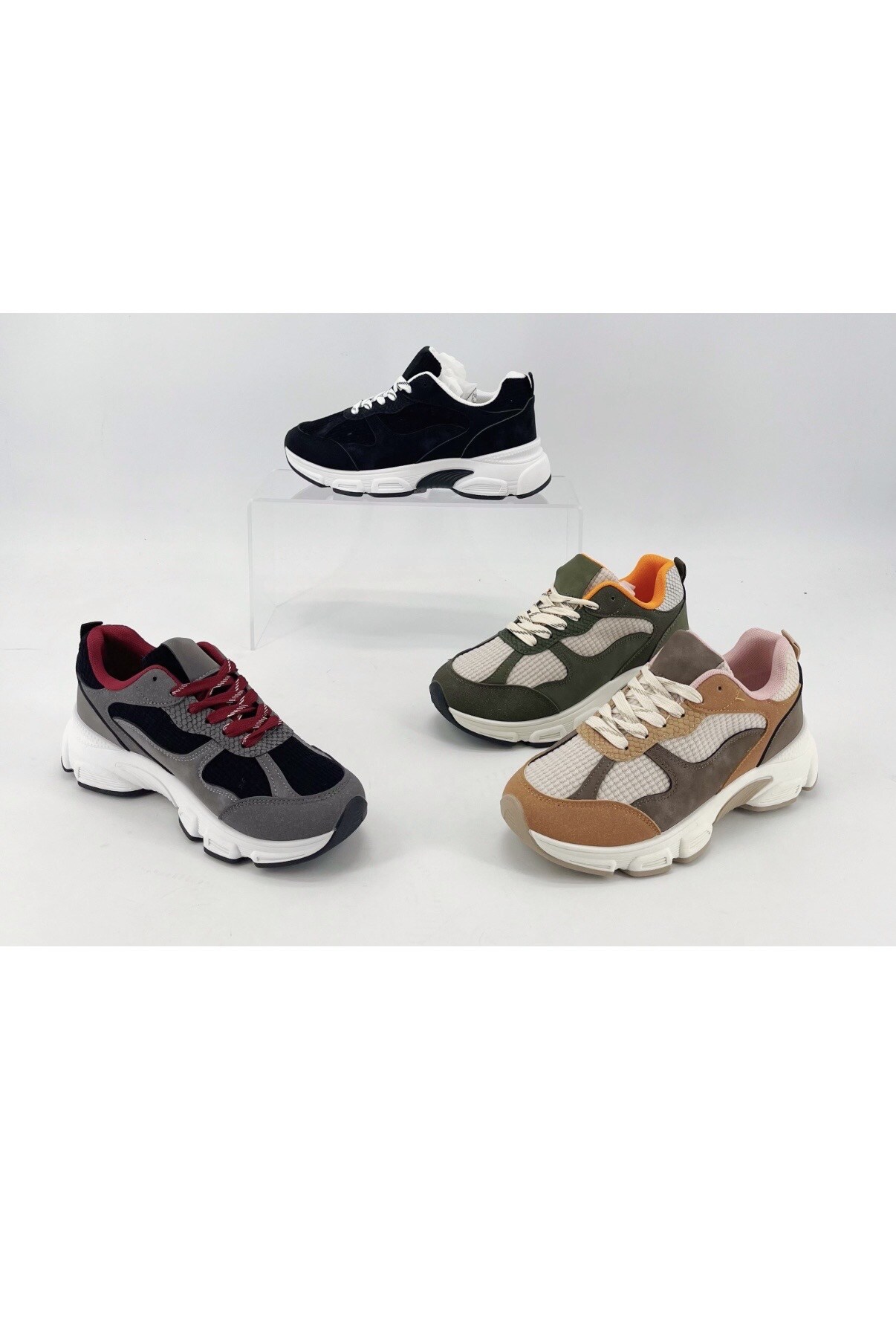 Wholesaler AMANDA SHOES - COLORFUL WOMEN'S SNEAKER WITH LACES
