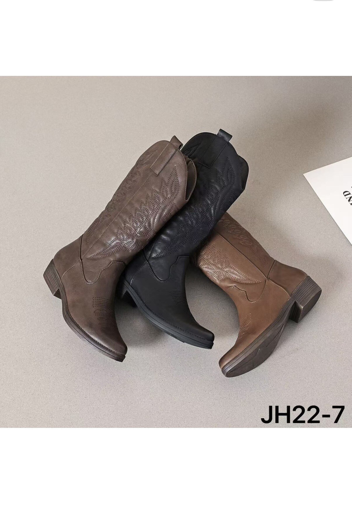 Wholesaler AMANDA SHOES - HIGH BOOT WITH HALF ZIP CLOSURE