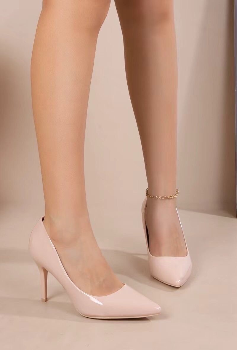 Grossista AMANDA SHOES - Décolleté tacco medio lucido