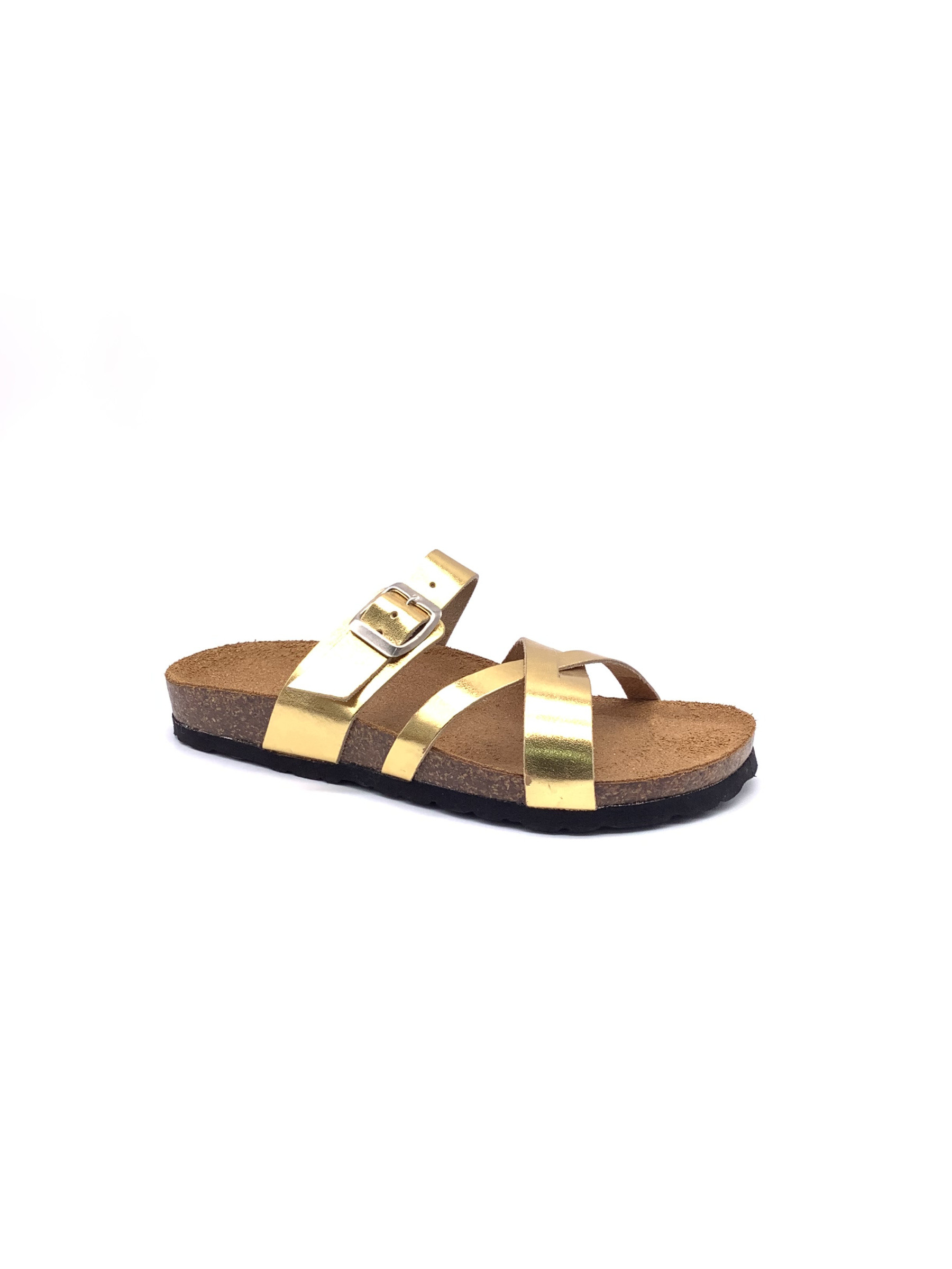 Wholesaler AMANDA SHOES - LEATHER SLIPPERS, MADE IN ITALY, ADJUSTABLE. LEATHER INSOLE, RUBBER OUTSOLE