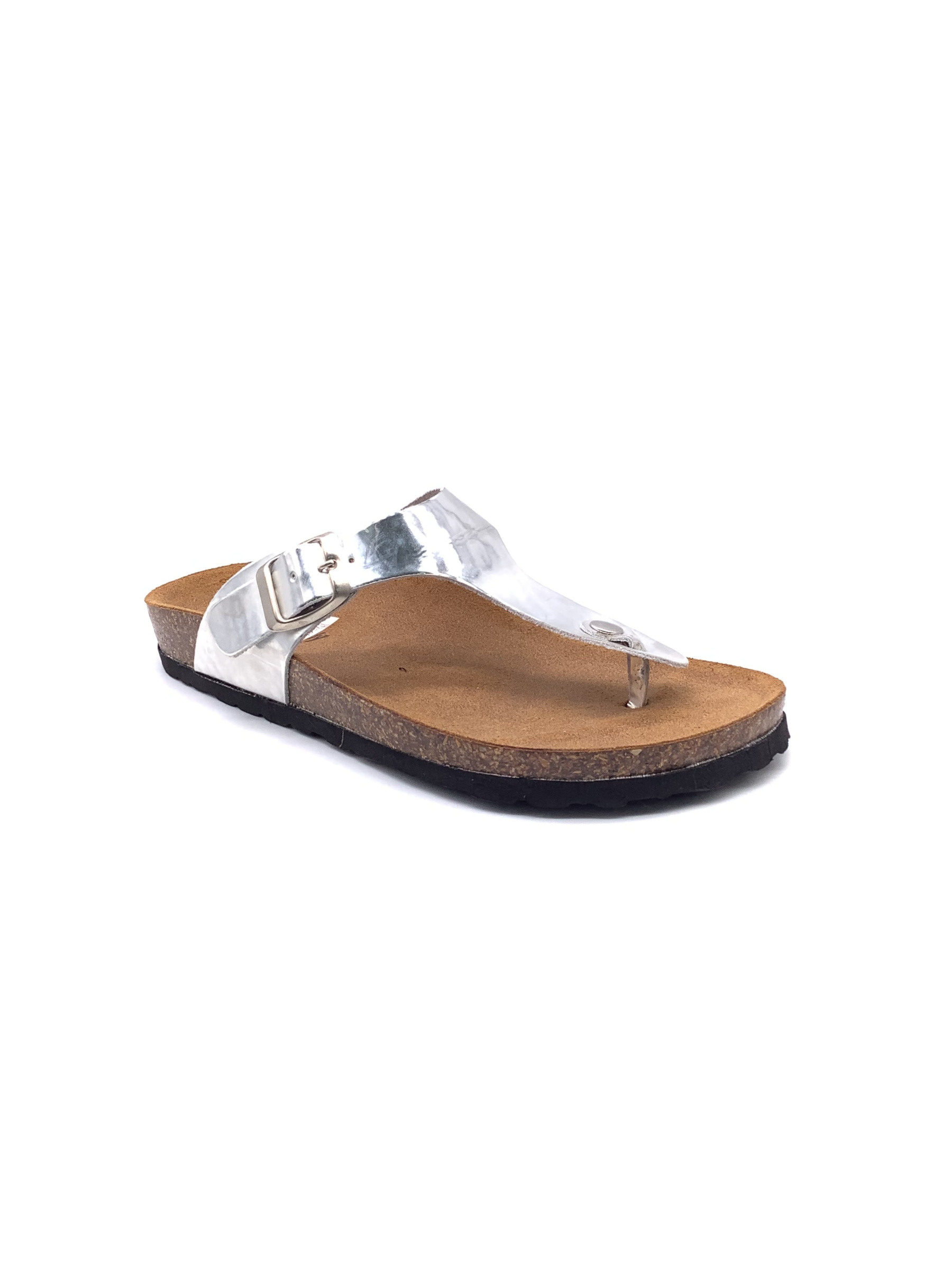 Wholesaler AMANDA SHOES - ADJUSTABLE LEATHER THONG SANDALS WITH LEATHER INSOLE AND RUBBER OUTSOLE
