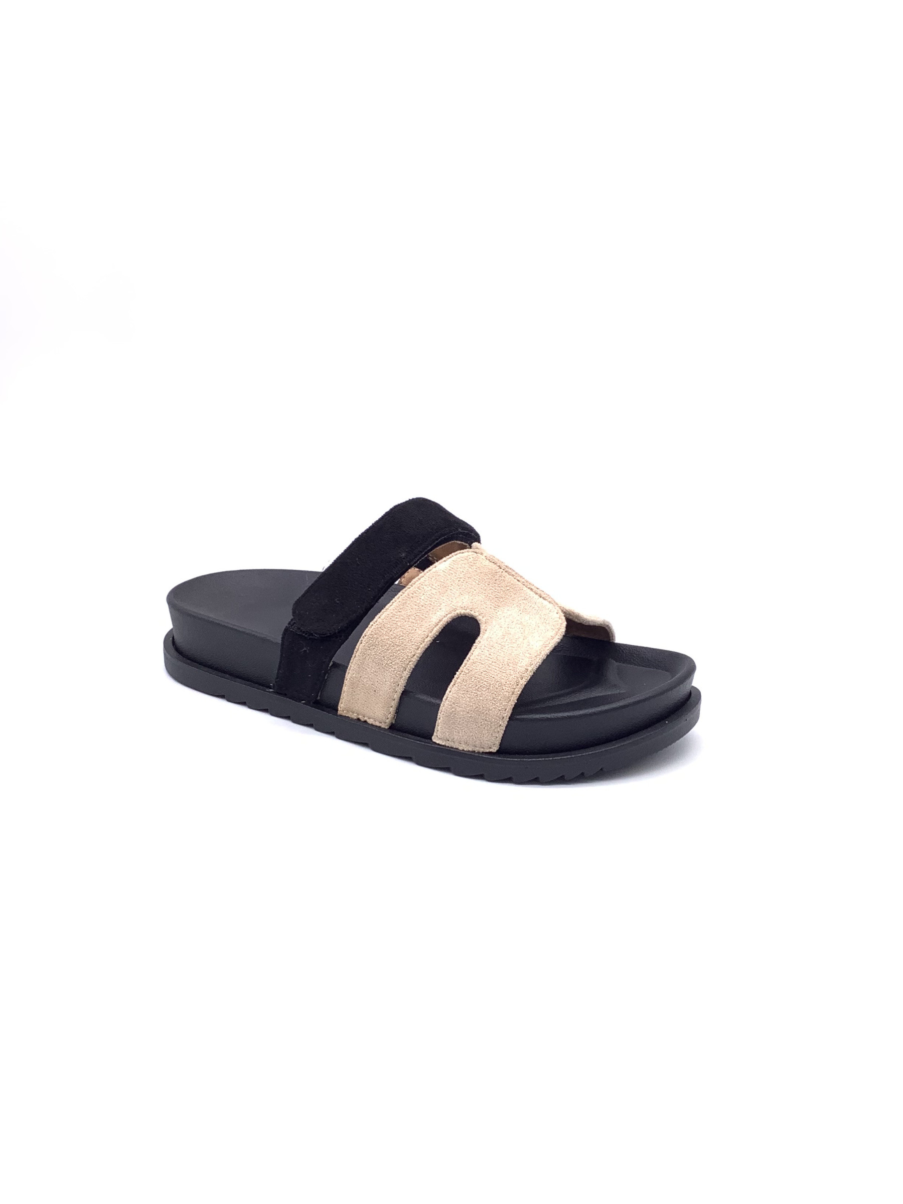 Wholesaler AMANDA SHOES - SLIPPER WITH 3.5 CM RUBBER SOLE AND ADJUSTABLE STRAP ON THE INSTEP