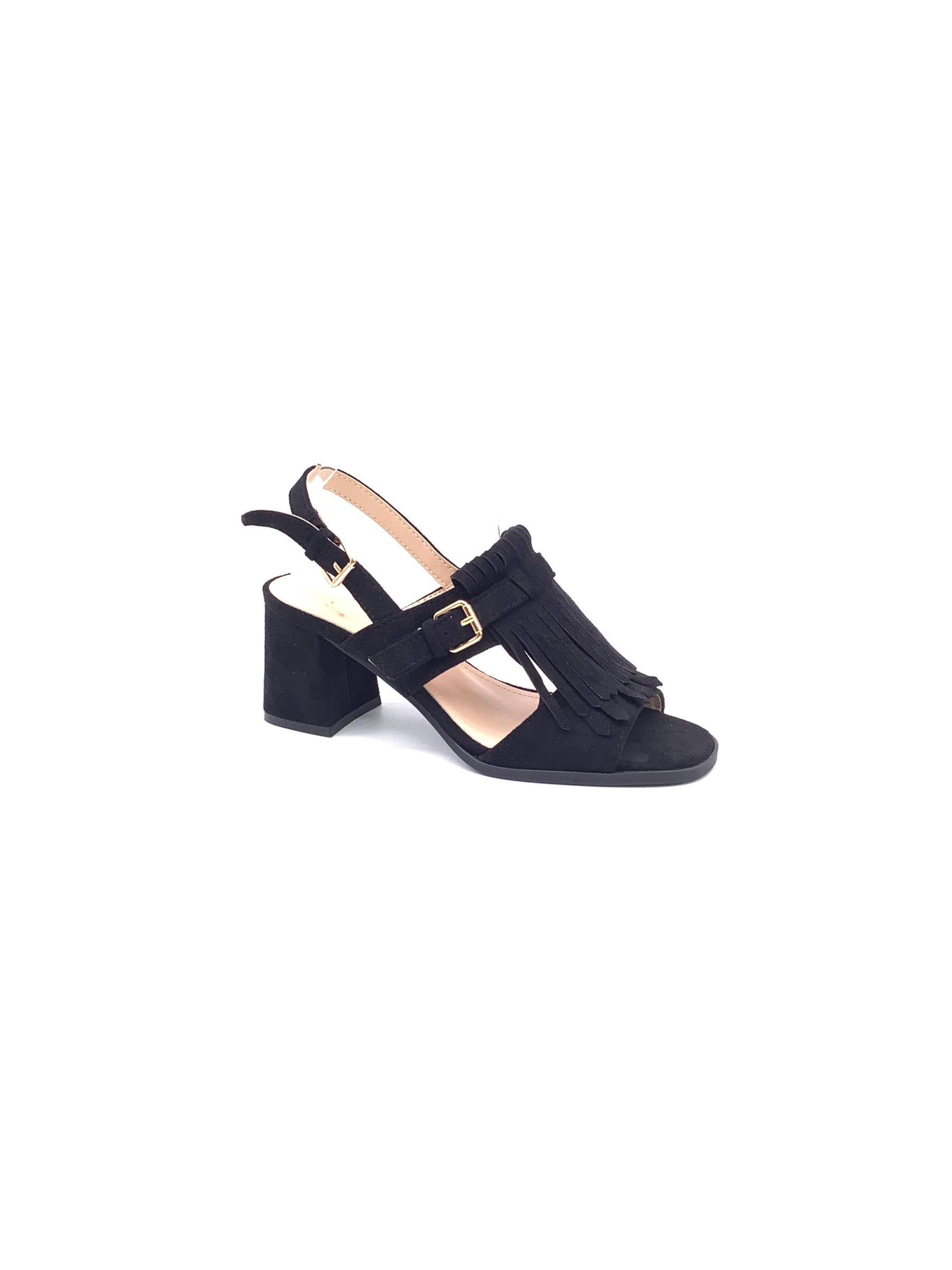 Mayorista AMANDA SHOES - SANDALIA DE TACÓN ANCHO CÓMODA Y CON FLECOS