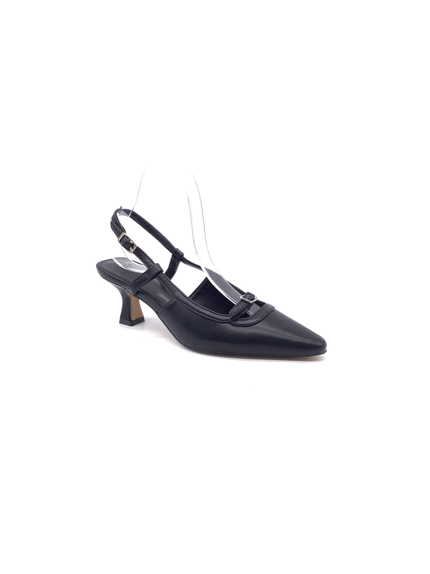 Grossista AMANDA SHOES - SANDALI TACCO BASSO CON PUNTA E FIBBIE