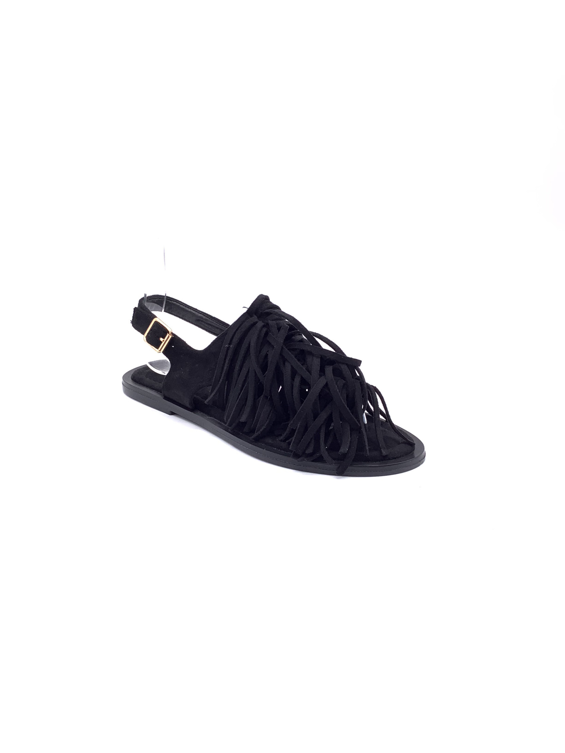 Mayorista AMANDA SHOES - SANDALIAS DE ANTE CON FLECOS Y HEBILLAS