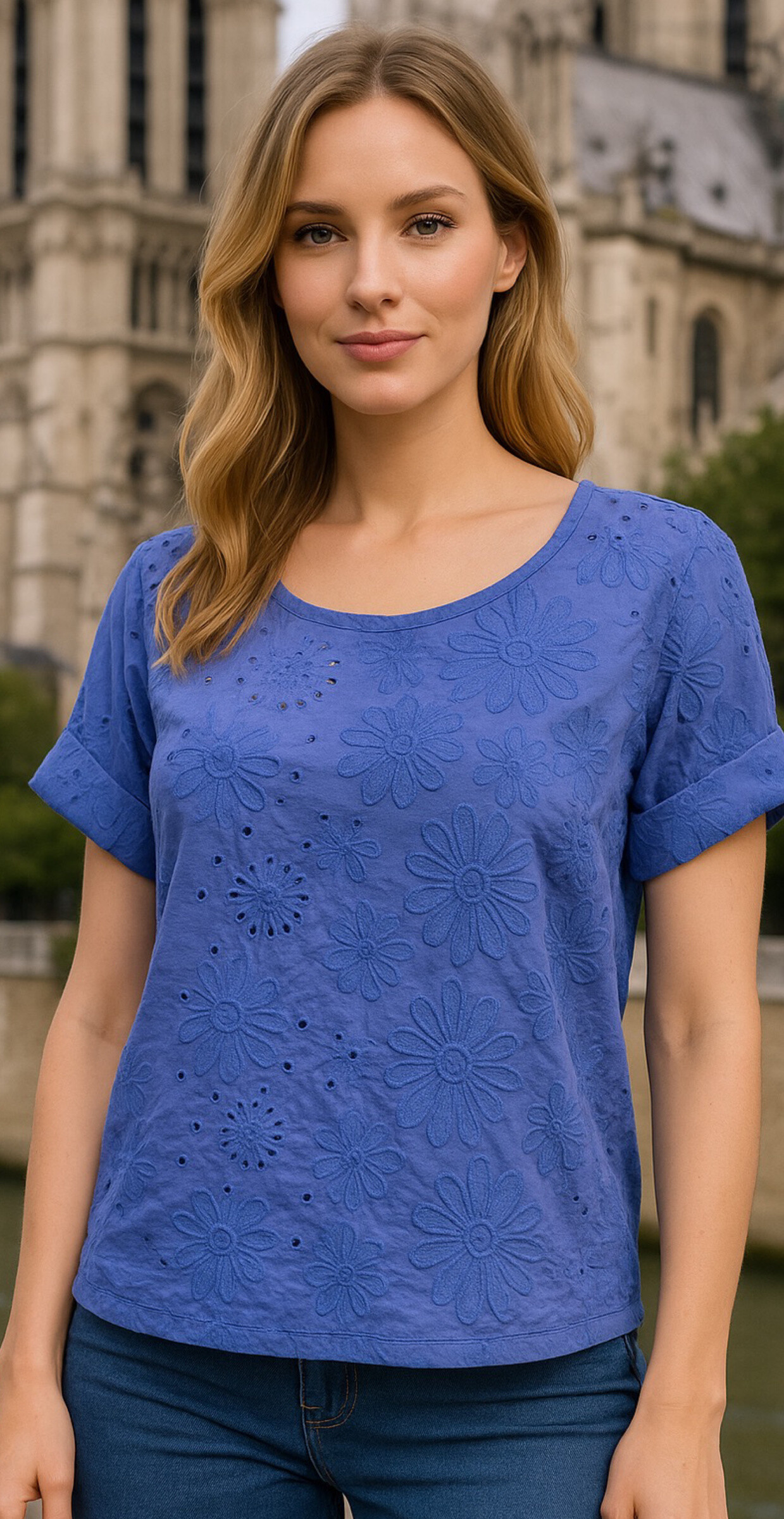 Großhändler AMARIA - Bestickter Top - Bohemian Frische und raffinierte Details