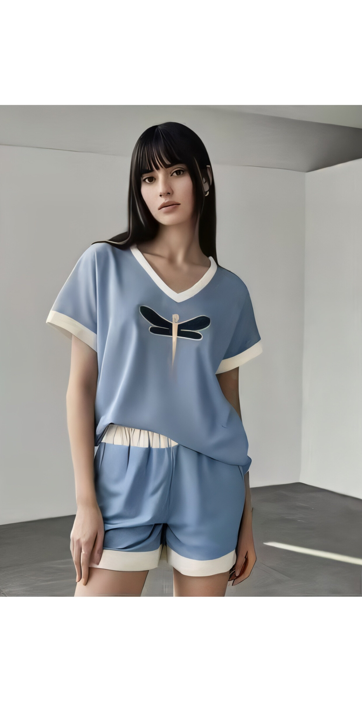 Wholesaler AMARIA - Drawing set T-shirt and shorts