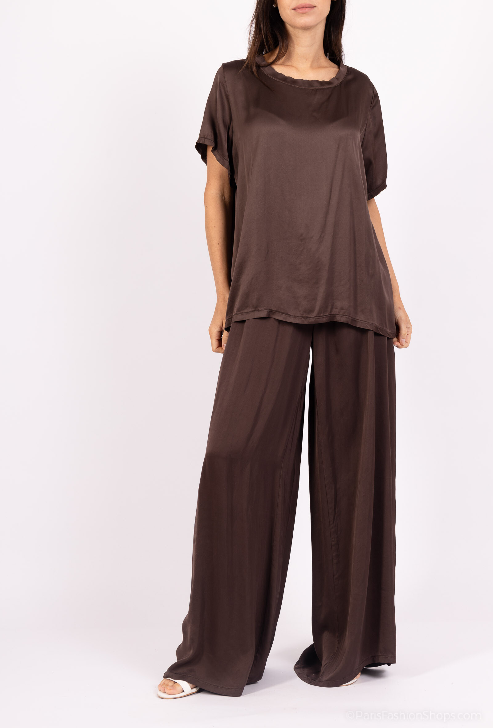 Grossiste AMARIA - Ensemble Satin - Haut et Pantalon Fluide